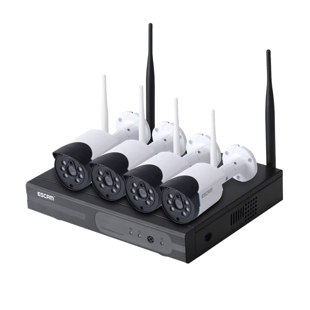 Wnk404 4Ch Wifi Security Camera System, 3Mp Wireless Cctv Kit With Ir Night Vision And Motion Alert 9169991612508