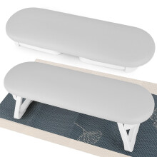 Foldable PU Leather Nail Hand Rest Cushion with PVC Pad for Salon Manicure and Enhanced Comfort
