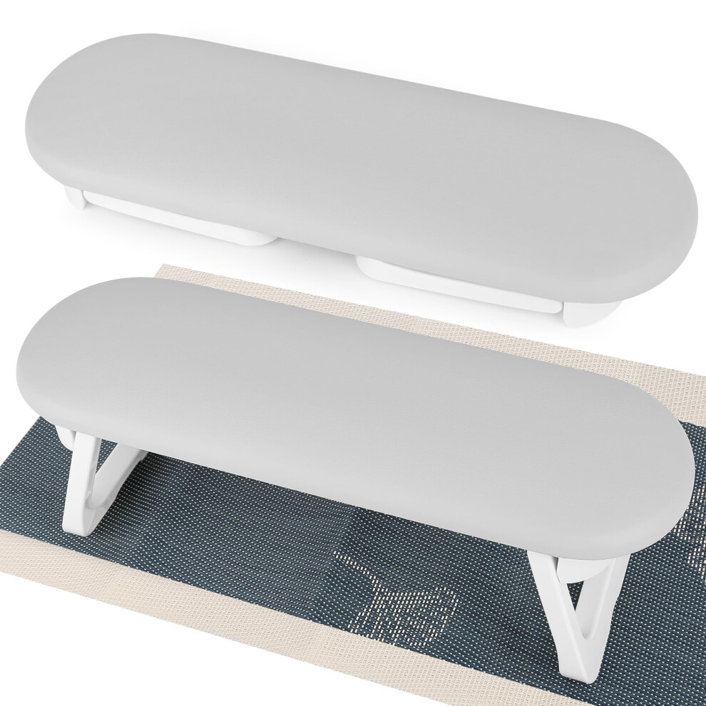 Foldable PU Leather Nail Hand Rest Cushion with PVC Pad for Salon Manicure and Enhanced Comfort
