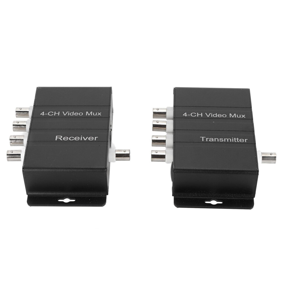 4 Channel Cctv Video Multiplexer, 400M Long Range InterferenceâResistant Transmitter Receiver For Analog Surveillance 9455672031981