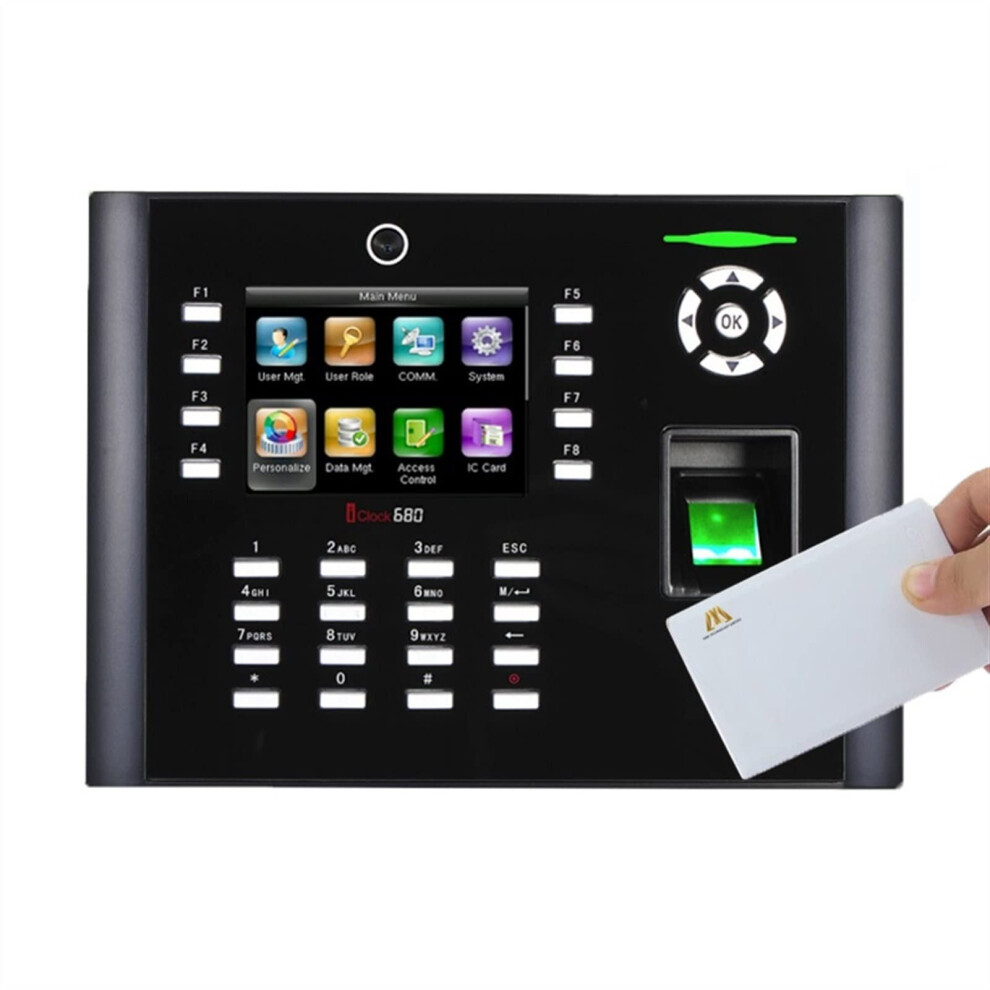 Iclock680 Fingerprint Time Attendance Clock With Camera, Tcp/Ip Biometric Door Access Control System For Office 9169991612997