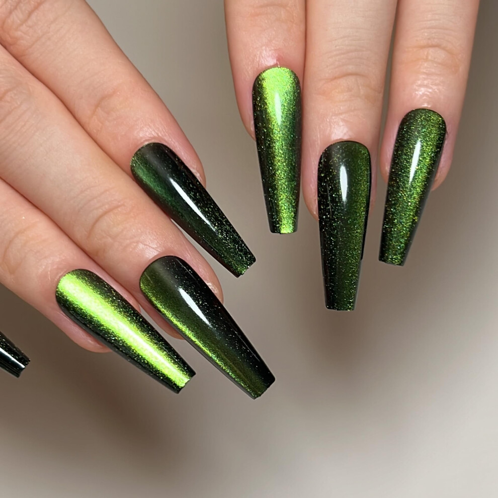 Long Ballerina Press on Nails Reusable Acrylic False Nails Square Shape UV Finish 24pcs