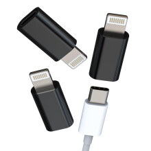 Lightning to USB C Adapter for iPhone 14 Pro Max, Fast Charging Type C Female to Lightning Male Converter 3 Pack