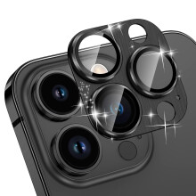 Camera Protector for iPhone 13 Pro/Pro Max, 9H Tempered Glass Lens Cover, HD Clear Scratch Resistant Metal Frame