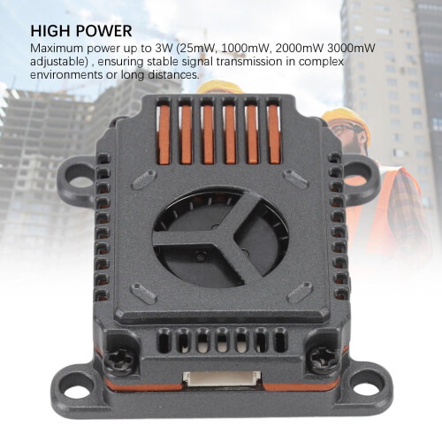 FPV Video Transmitter 5.8GHz VTX 3W Long Range Low Latency Adjustable Power for Racing Drone 1