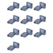 10 Pair HTB-3100 Fiber Transceiver Single Fiber Converter 25Km SC 10/100M Single Mode Single Fiber Transceiver EU Plug