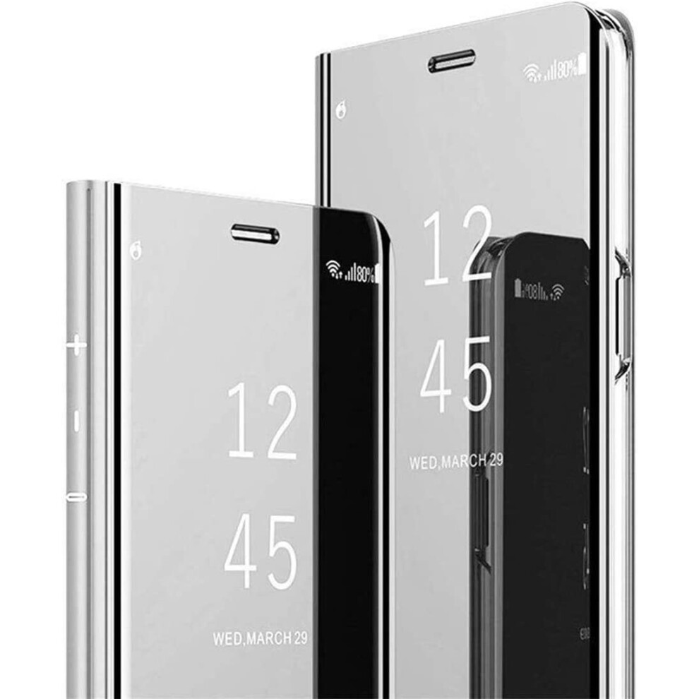 Case For Samsung Galaxy S25 Ultra, Clear View Mirror Flip Cover With Kickstand, Slim Luxury 360 Protection 9771547512752