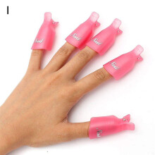 10Pcs Reusable Nail Polish Remover Clips Set for Gel Nail Soak Off with Secure Acetone Hold