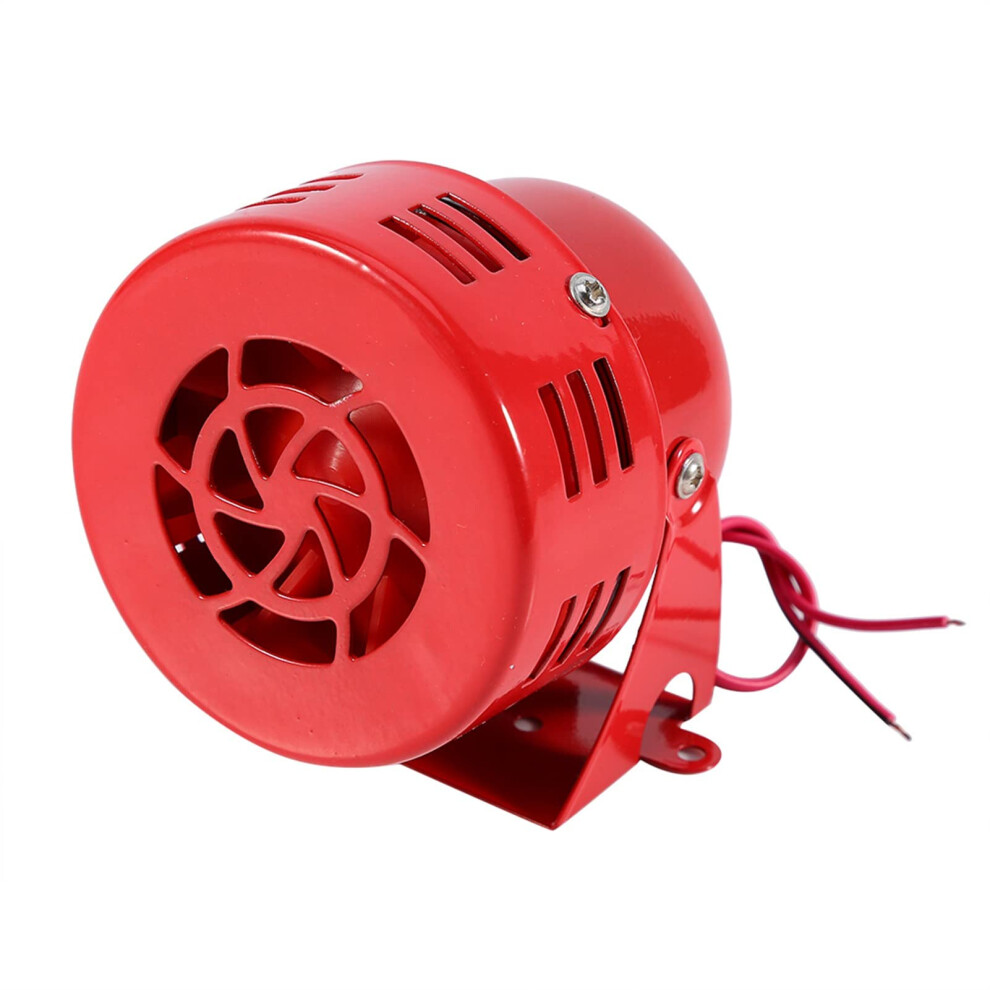 12V Air Raid Siren Horn Loud Electric Alarm For Car Truck Motorcycle Warning Red 9073542605539