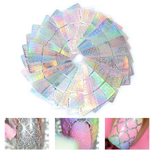 Nail Art Stickers 3D Laser Decal Kit with SelfAdhesive Rhinestone Decorations for Gel Nails