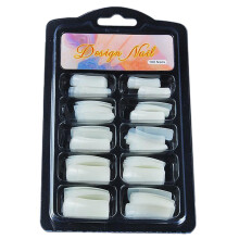 100Pcs Acrylic False Nail Tips Multiple Sizes Straight Cut French Style for DIY Manicure