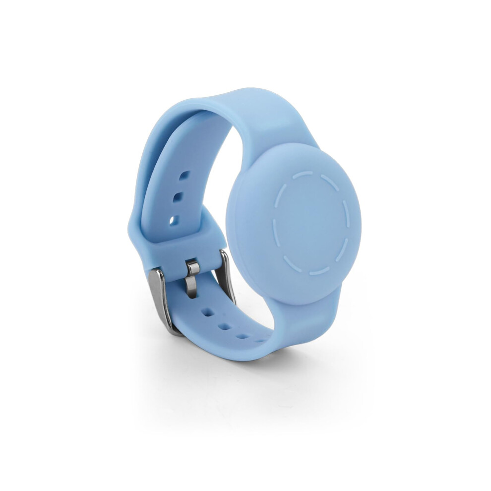 Kids Waterproof Wristband For Airtag, Adjustable Silicone Bracelet For Toddler Child Gps Tracking ( Blue) Light/Blue 9169991614700