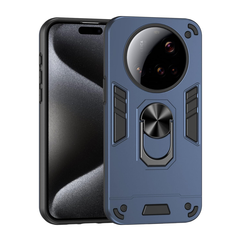 Shockproof Case With Magnetic Kickstand And Duallayer Protection For Xiaomi 15 Ultra 5G Blue 9771547512851