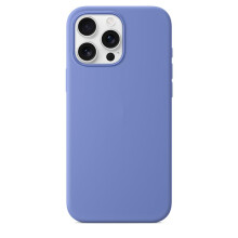 Liquid Silicone Case for iPhone 16 Pro Max, MagSafe Compatible Soft Microfiber Lined Cover, Periwinkle