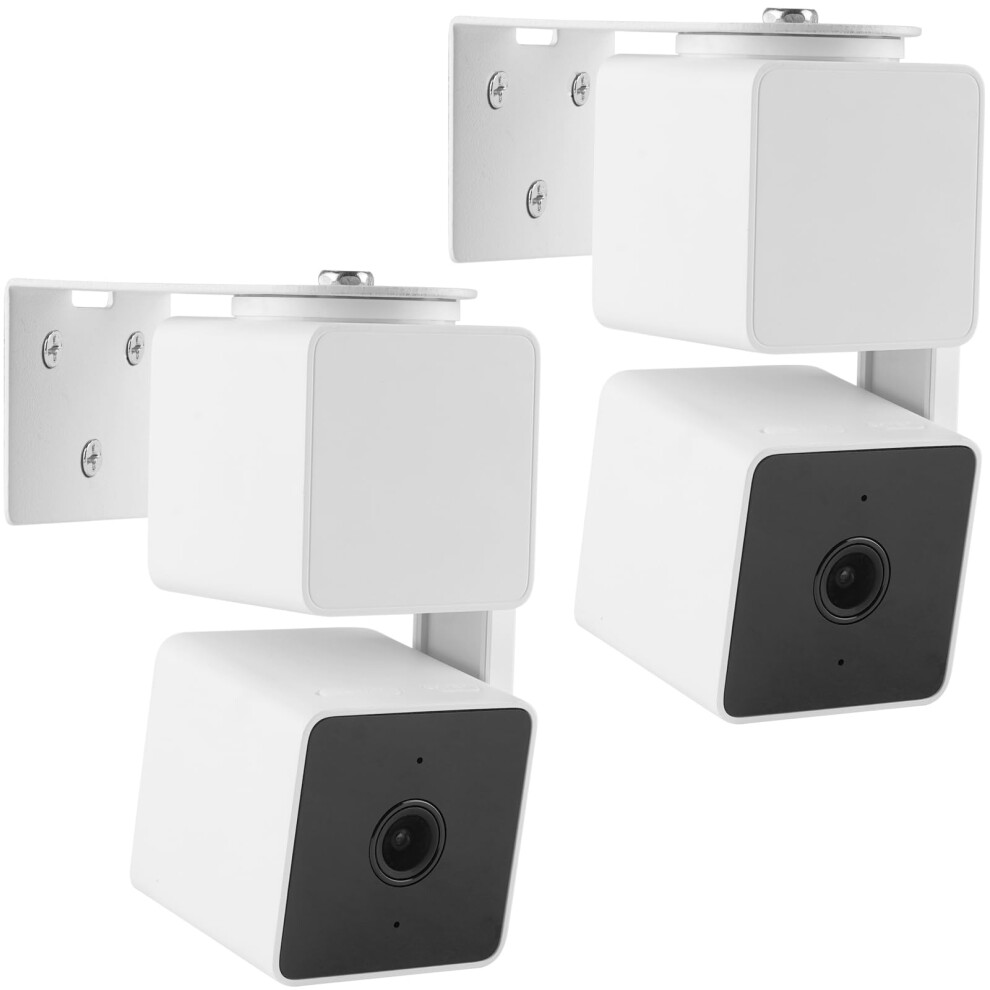 2 Pack Adhesive Metal Bracket No‑Drill Dual Options Mount For Wyze Cam Pan V3 V4 V2 9169991615271