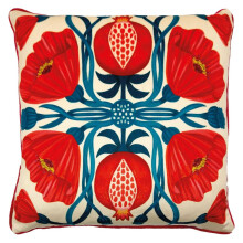 Nina Pace Elle Pomegranate Floral Filled Cushion