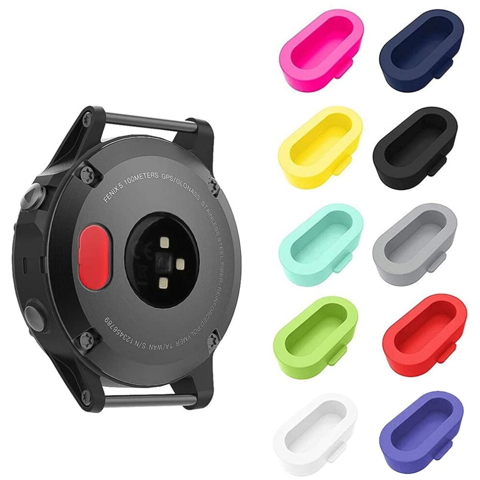 Dust Plugs Set For Garmin Fenix 6, Tpu Charging Port Protector, Dustproof Secure Fit 10Pack Accessories 9169991615301