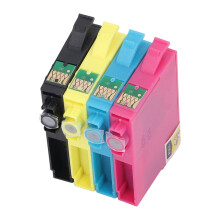 4PCS Ink Cartridges for Stylus S22 SX125 SX130 SX230, CMY BK 4 Color
