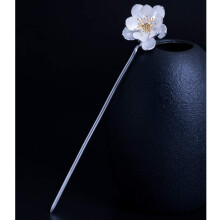 Vintage 925 Silver Hairpin for Women Retro Lotus Design Handmade Hair Stick with Gift Box