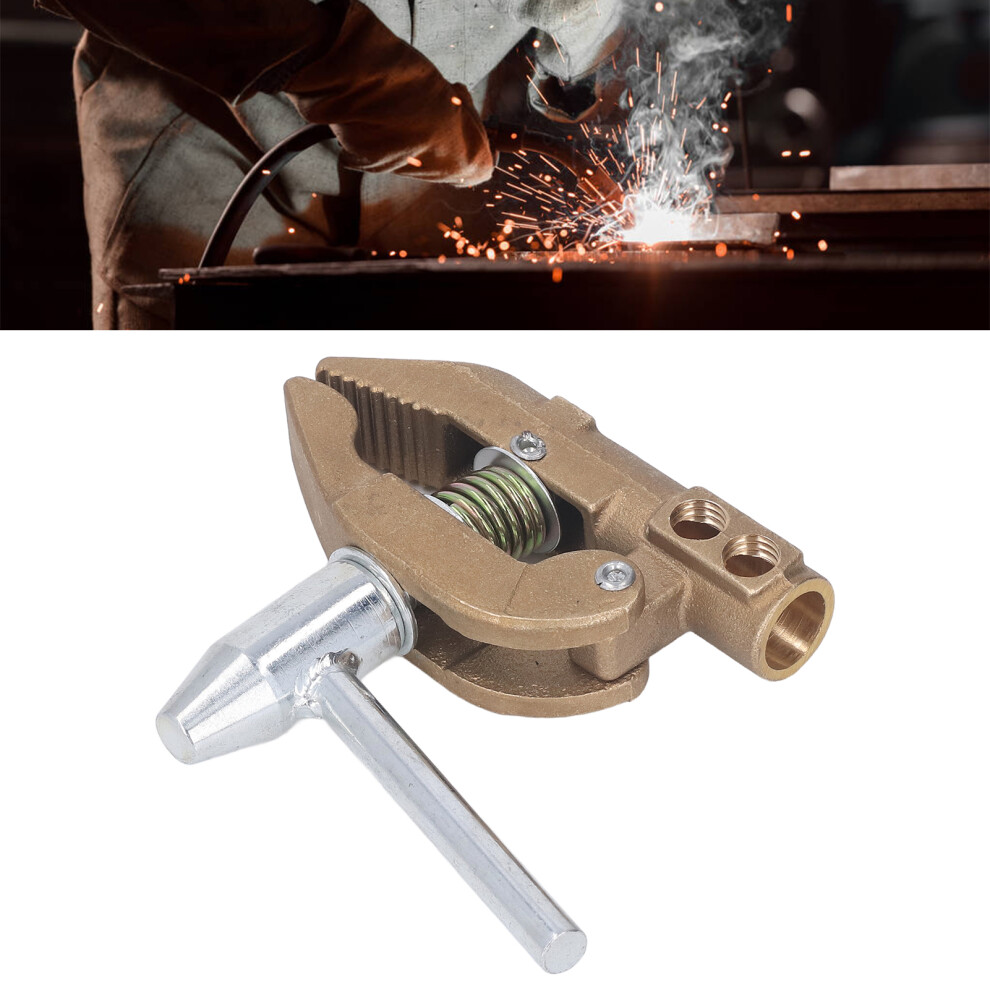 800A Brass Grounding Clamp With Rubber Sleeve, 32Mm Welding Earth Clamp 8451389849902