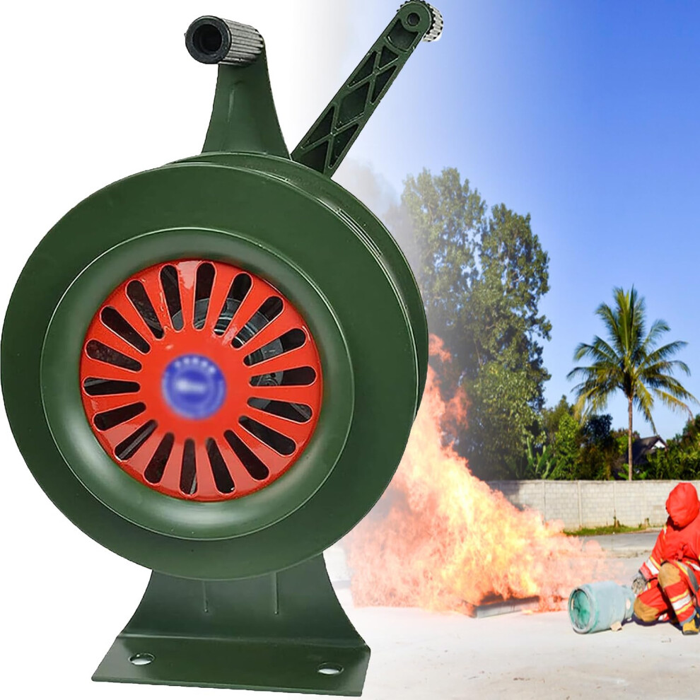 Metal Hand Crank Siren, Loud Longrange Manual Air Raid Alarm Horn For Emergency And Fire Drill 9169991616087