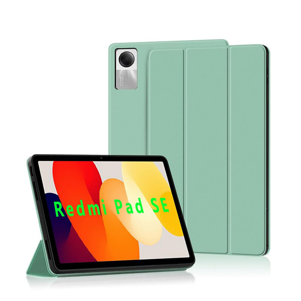 Leather Case With Stand, ShockâAbsorbing Silicone Back Cover, For Xiaomi Redmi Pad Se Green 9073542650652