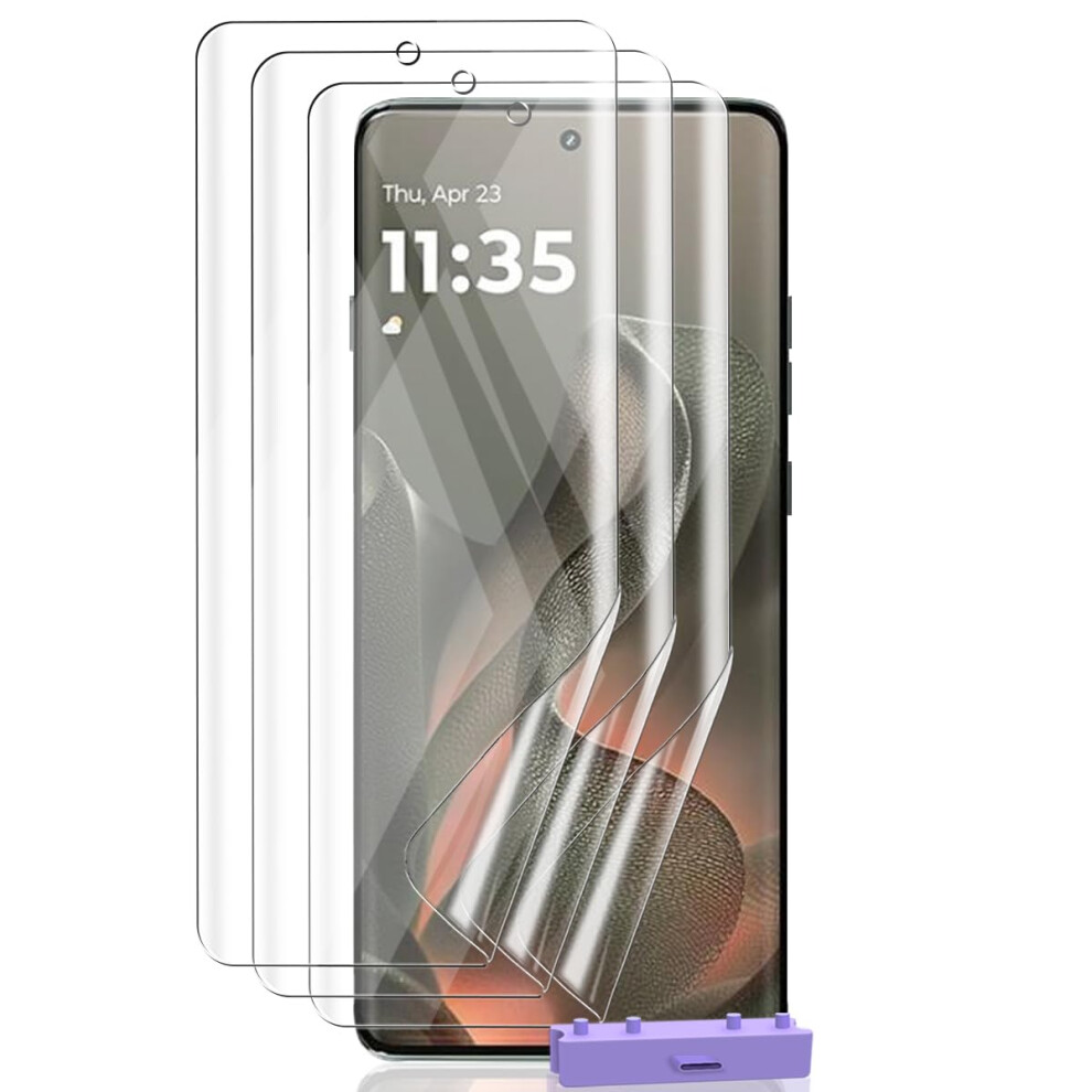 3 Pack Screen Protector Flexible Tpu Film Anti Scratch Hd Clear Bubble Install For Motorola Edge 2025 9092120135886