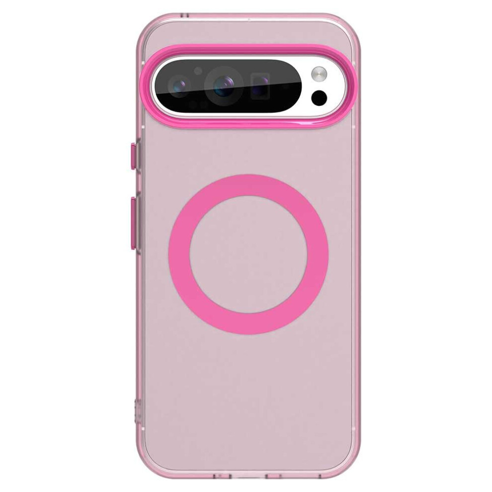 Case For Google Pixel 9 Pro Xl Magnetic Shockproof Cover With Drop Protection And Raised Camera Bezel Red 9330225918448