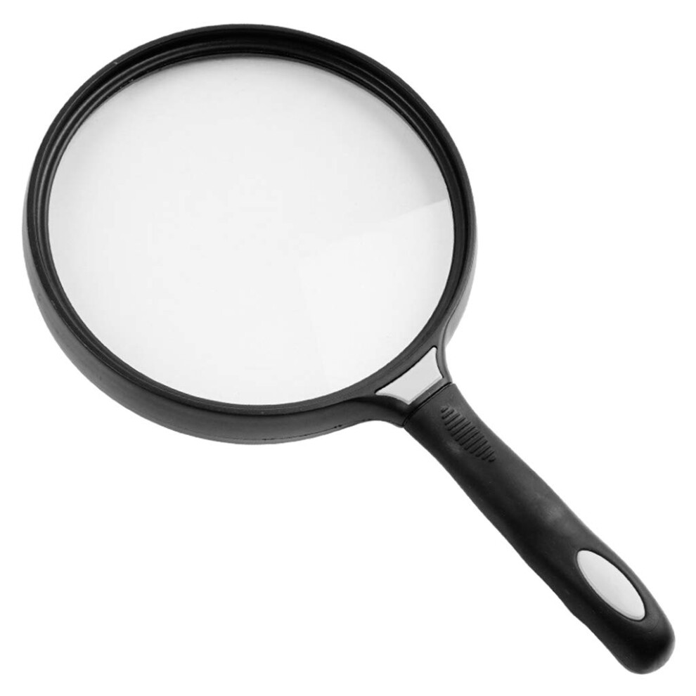 Handheld Magnifying Glass 2.5X Large 130mm Lens Reading Magnifier for Seniors with Ergonomic Grip