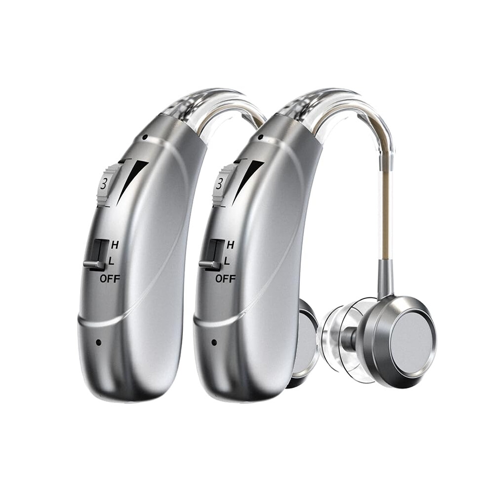 Rechargeable Hearing Aids for Seniors with Noise Reduction, 110âHour Battery Life and Infinite Volume Control
