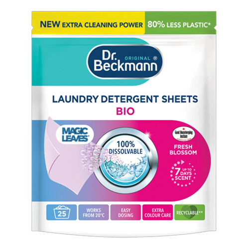 Dr Beckmann Dr Beckmann Laundry Detergent Sheets Bio Fresh Blossom 25pk
