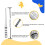 Steel Ring Mandrel Pro Stainless Steel Solid Ring Mandrel US 0-15 Mandrel Ring Sizer with 1/4 Size Hammerable Mandrel 2