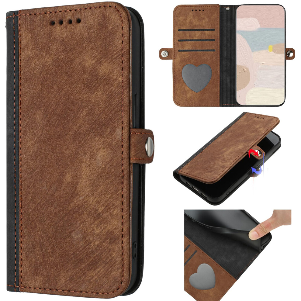 Wallet Case Pu Leather Flip Cover With Card Slots Magnetic Closure Kickstand For Infinix S4 Brown 9092120136012