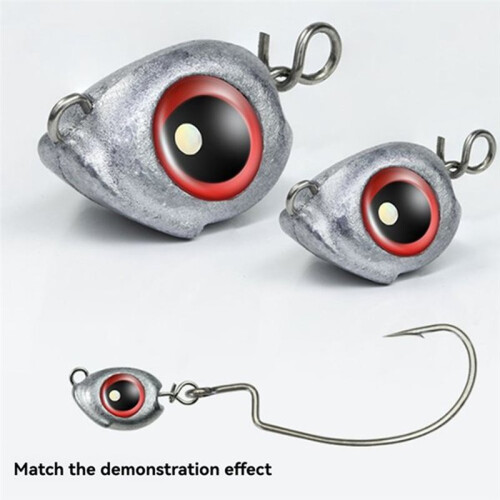 5pcs Swing Jig  Sinker Weights for Soft Lure Fishing Easy Hook Combo Aggravated Design 28g 2