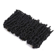 Pretwisted Spring Twist Crochet Hair 8 Inch Pack of 4, Short Passion Twist for Black Women, Lightweight Synthetic Extensions