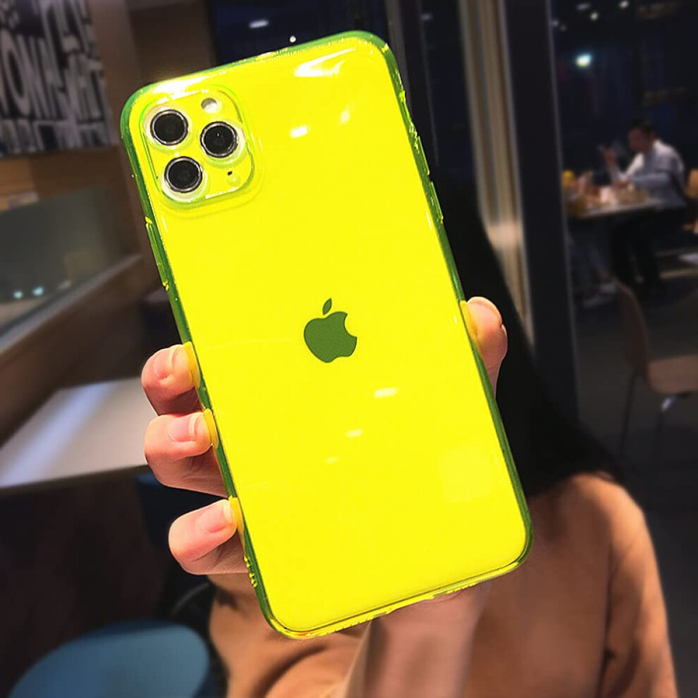 Case For Iphone Xs Max Clear Cartoon Animal Design Shockproof Slim Soft Tpu Cover Yellow 9330225918653