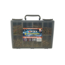 Vortex High-Performance Multi-Purpose Woodscrews ZYP CE - 1700 Pce Assorted - Box of 4