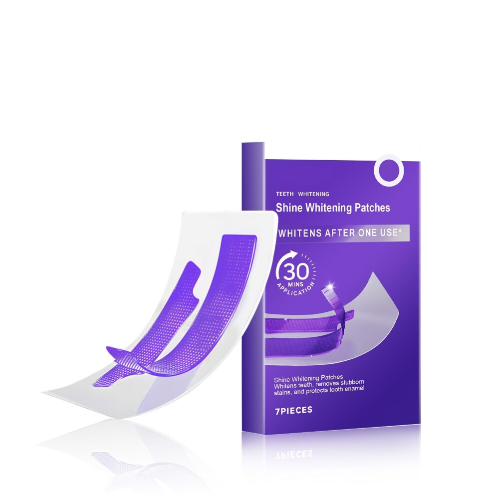 Teeth Whitening Strips and Cleaning Patches for Sensitive Teeth, Gentle 30Min Whitening, Gum Health Care (2PC)