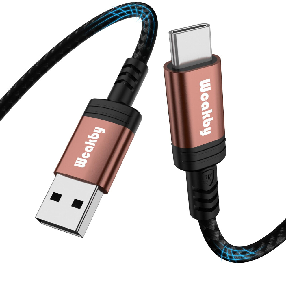 Wcakby Usb C Charger Cable 1M, Type C Charger Cable Fast Charging 3.1A Charging Cable Braided For Samsung Galaxy S21 S20 S10 S9 S8 A21s A40 A51 A 9080307760556
