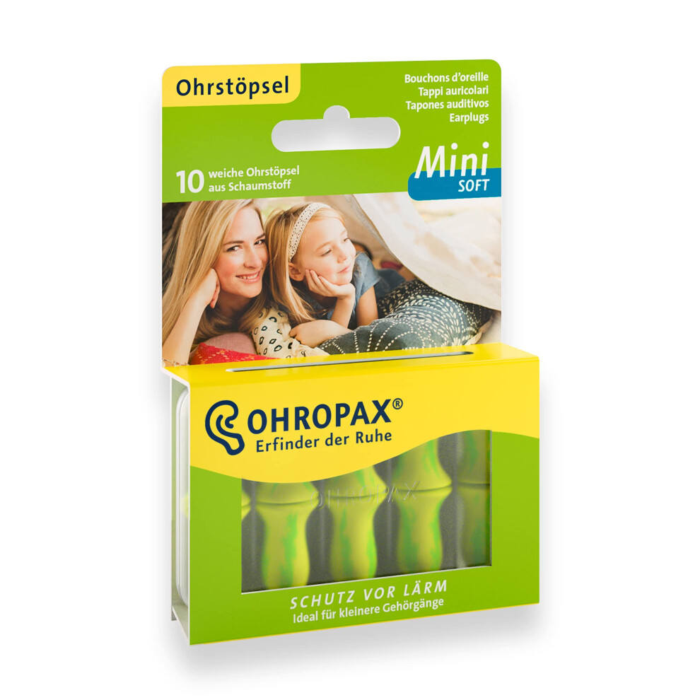 Ohropax Mini Soft Earplugs, Anatomically Shaped In-Ear Plugs, For The Small Ear Canal And For Children, Made Of Foam, For Relaxing, Sleeping And List