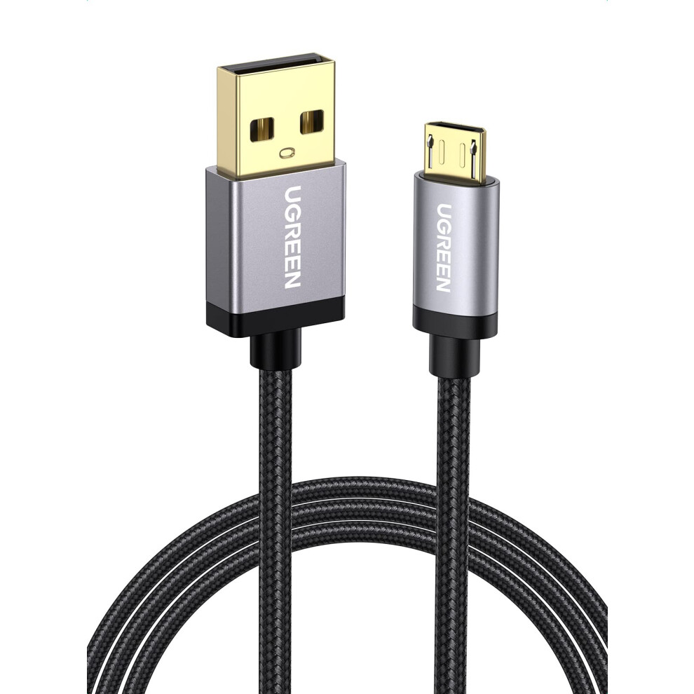 Ugreen Micro Usb Cable 2A Usb To Micro Usb Fast Charge Cable Compatible With Galaxy S7, S6, S5, A10, Huawei Y9, Y7, Y6, Moto E6, Xperia Z5, Z3, Kindl 5001451655165