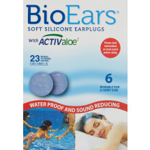 BioEars Soft Silicone Earplugs with ACTIValoe. (6 pairs)