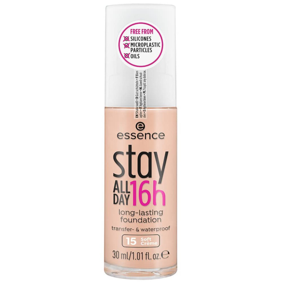 Essence Cosmetics stay ALL DAY 16h long-lasting Foundation, longlasting, mattifying, colour correcting, matte (30ml)