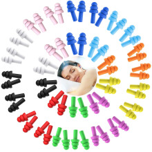 30 Pairs Ear Plugs for Sleeping, Reusable Silicone Ear Plugs Waterproof Swimming Earplugs Noise Reduction Earplug, Ultra Soft Flexible Earplugs f