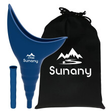 Female Urinal, Female Silicone Urination Device Portable Urinal for Women Pee Standing Up, Reusable Women Pee Funnel for Camping, Hiking, Outdoor