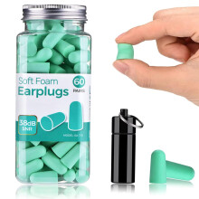 Ultra Soft Foam Earplugs, Noise Cancelling Earplugs for Sleeping, 38dB Highest SNR, One Size Fits virtually Every Wearer for Studying, Travel, Motorc