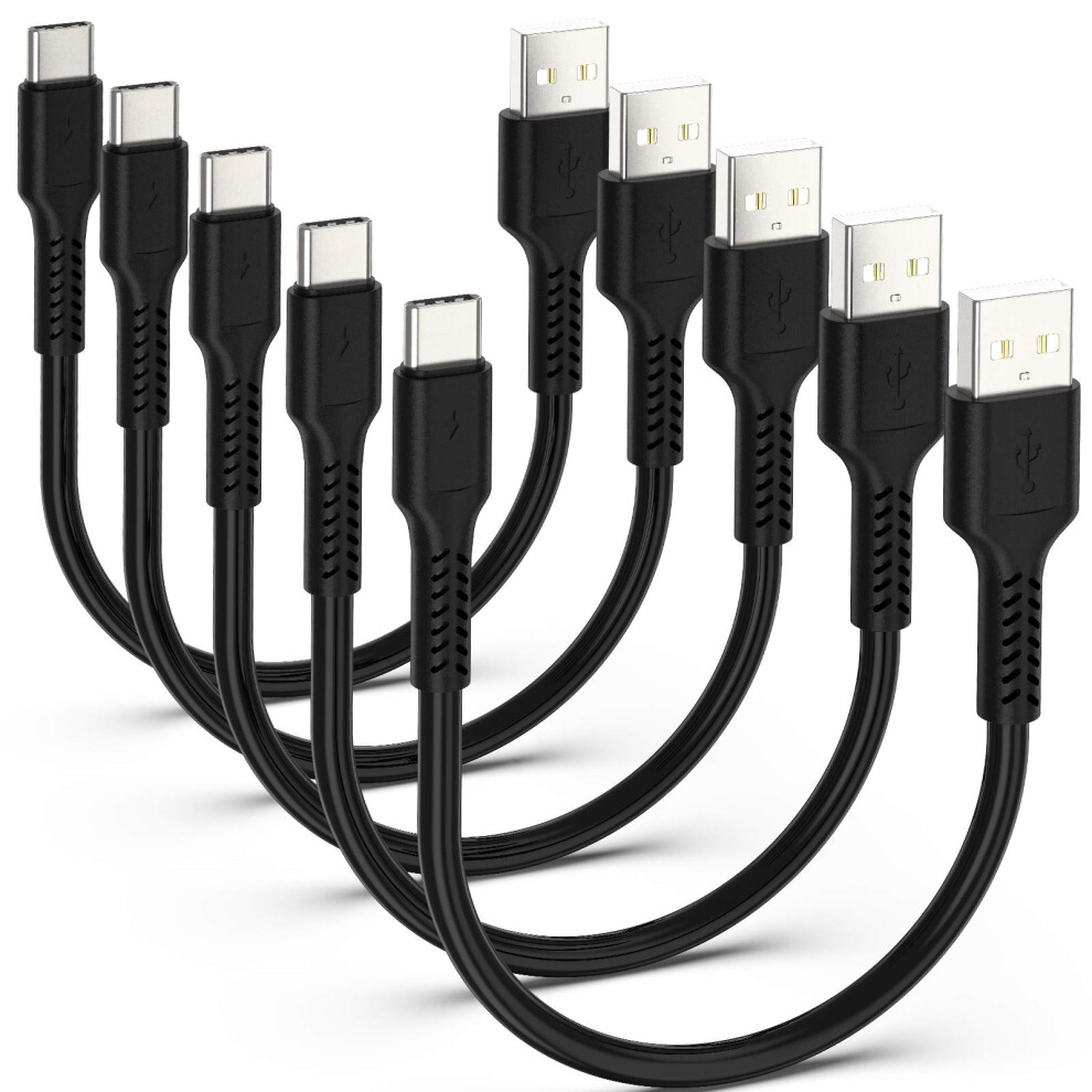 Adilift Usb C Cable Short [5Pack 20Cm], 3A Usb Type C Fast Charging Cable 0.2M Usb A To Usb C Charger Cable Data Sync For Samsung Galaxy S10 S9 S 9080197091068