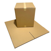 W.E. Roberts Double Wall Packing Cartons Flat-Packed [Pack of 15] (450 x 450 x 508mm)