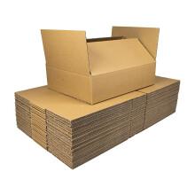 50 x Single Wall 12" x 9" x 3" Inches (30.5 x 22.9 x 7.6 cm) Royal Mail Small Parcel Size Cardboard Mailing Cartons/Postal Boxes, Durable & Perfe