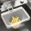 Sink Strainer Basket with 200 Mesh Filter Bags,Multi-Function Hanging Colander & Foldable Food Waste Catcher for Kitchen 5